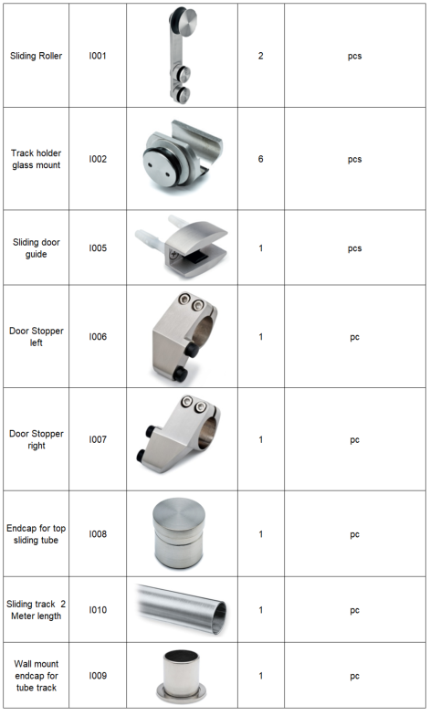 Ebco Spliting Door Fitings