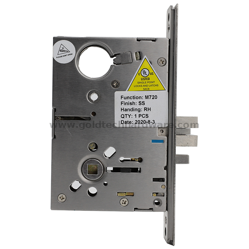 SUS304 Американский ANSI/BHMA A156.13 Врезной замок B220, внесенный в список UL Функция входа/офиса